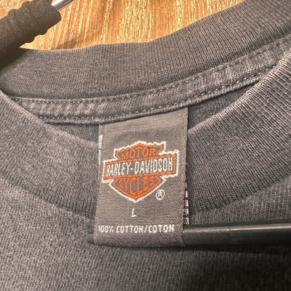 Vintage Harley Davidson Detroit Michigan Eagle Graphic T Shirt 1999 Mens L USA - Picture 8 of 9